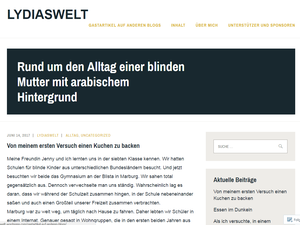 Ein Ausschnitt aus einem Blog mit dem Titel: Rund um den Alltag einer blinden Mutter mit arabischem Hintergrund