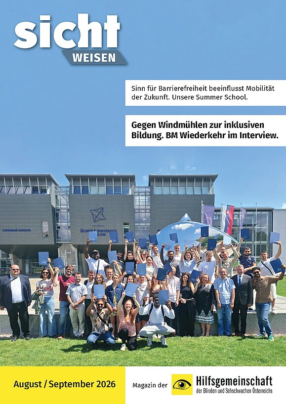 Cover der Ausgabe August/September 2026 der sichtweisen