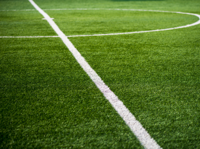Foto von einem Fußballrasen