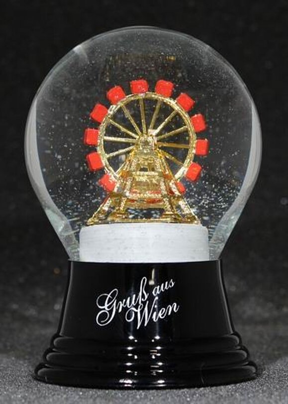 Riesenrad in Schneekugel, Copyright: Original Wiener Schneekugelmanufaktur. 