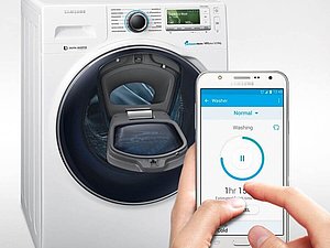 Steuerung einer Waschmaschine mittels Smartphone