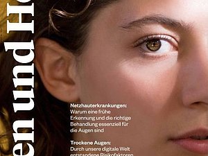 Titelblatt zeigt junge Frau hell belichtet mit Text im Vordergrund