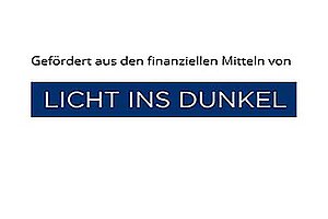 Hinweis "Gefördert aus den finanziellen Mitteln von Licht ins Dunkel"