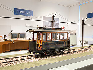 Ein Modell einer Eisenbahn