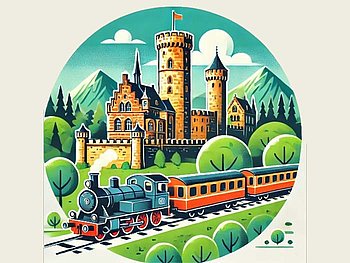 Tagesausflug Wackelsteinexpress, Glasbläserei und Burgerlebnis