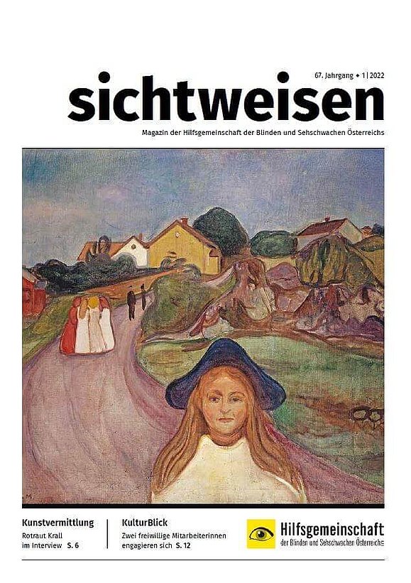 Cover sichtweisen Magazin mit Bild eines Kunstwerkes